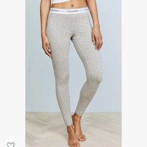 Calvin Klein grey cotton leggings